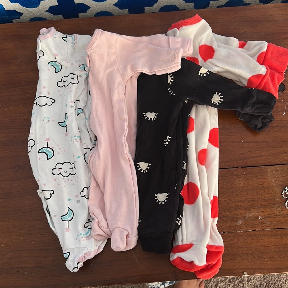 Girls newborn pajama bundle